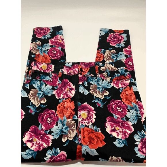 Chico's Floral Jegging Size 8 - Picture 1 of 8